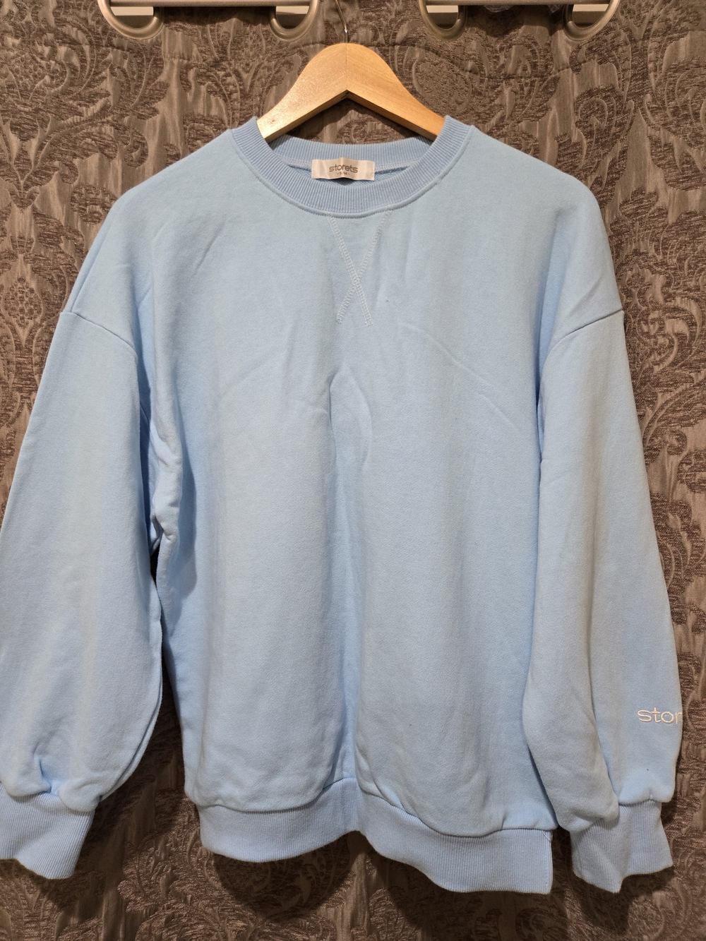 🟠 3/$15 DEAL! Storets Light Blue Crewneck Sweatshirt
